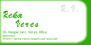 reka veres business card